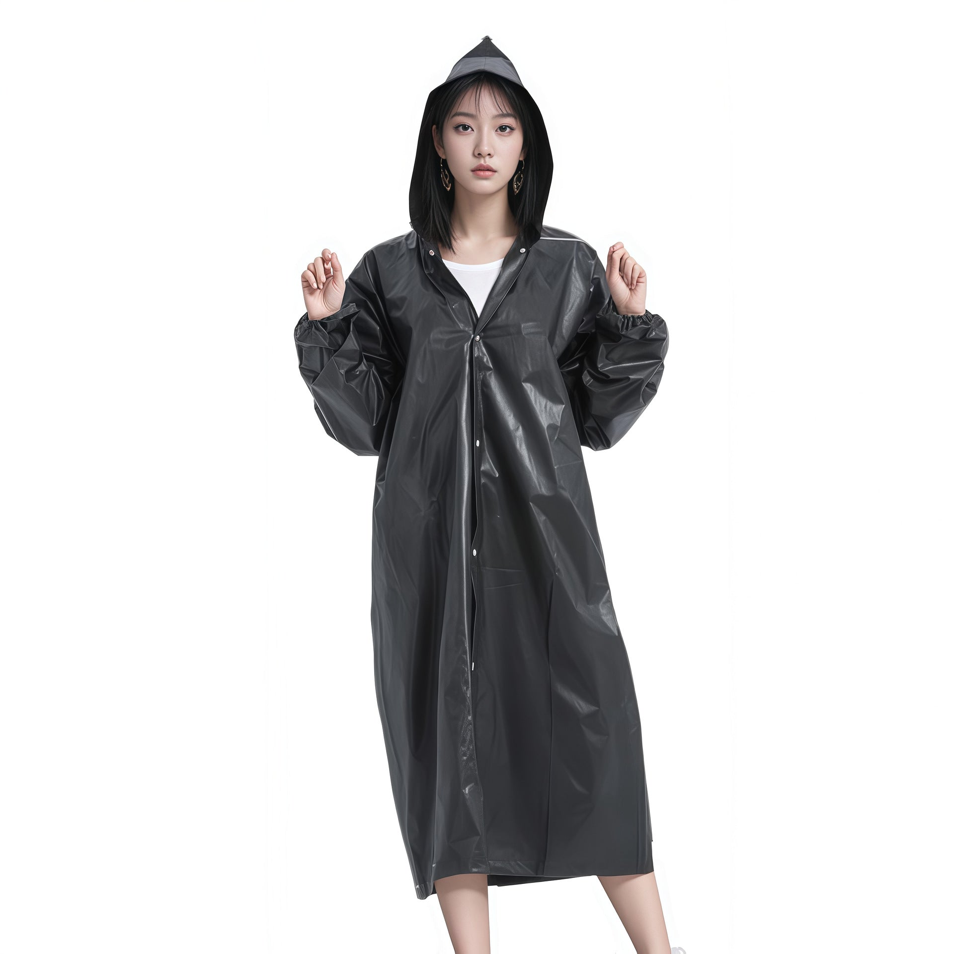 Non-disposable EVA cape raincoat outdoor adult travel concert portable multi-functional fashion poncho