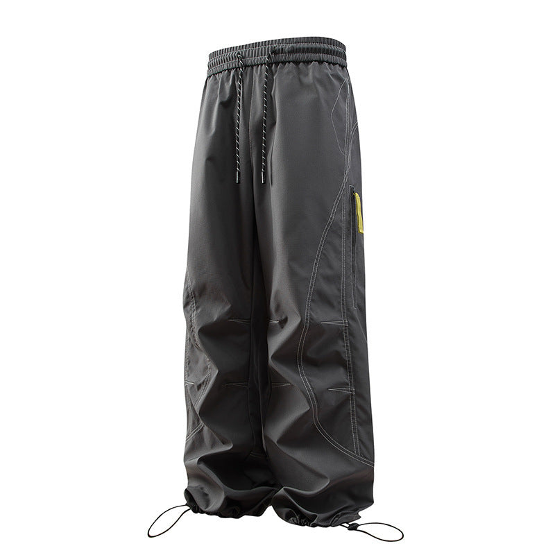 Three-proof outdoor shock pants quick-drying sports American overalls velvet thermal casual pants men's and women's camping hiking pants