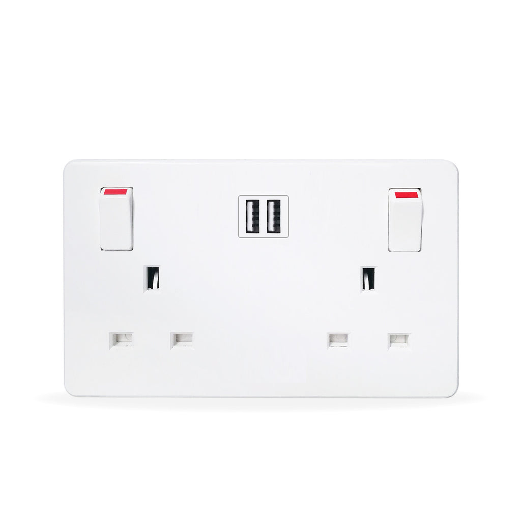 British standard wall socket, British standard 13A switch socket panel, multi-function British standard dual socket with USB
