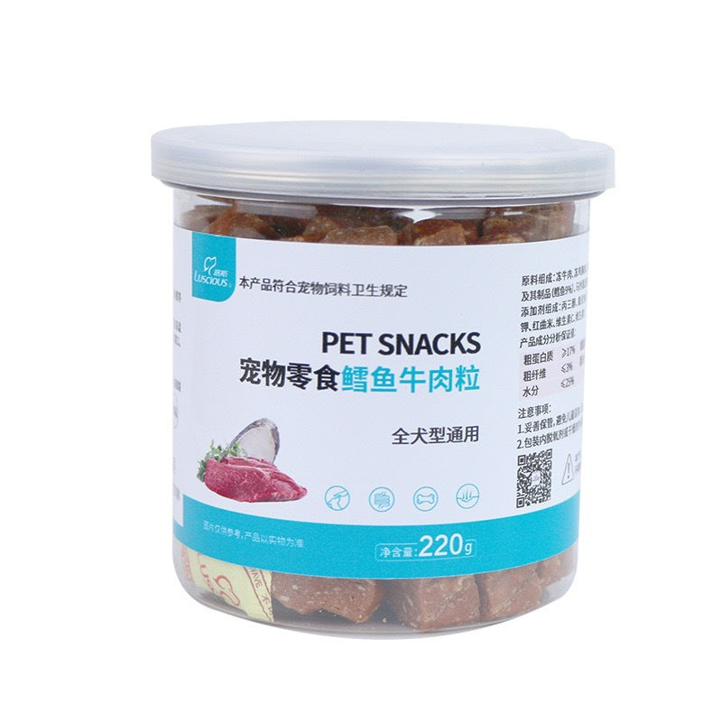 Loos pet dog snack beef kernels teddy pomeranian molar stick beef kernels chicken kernels 220g