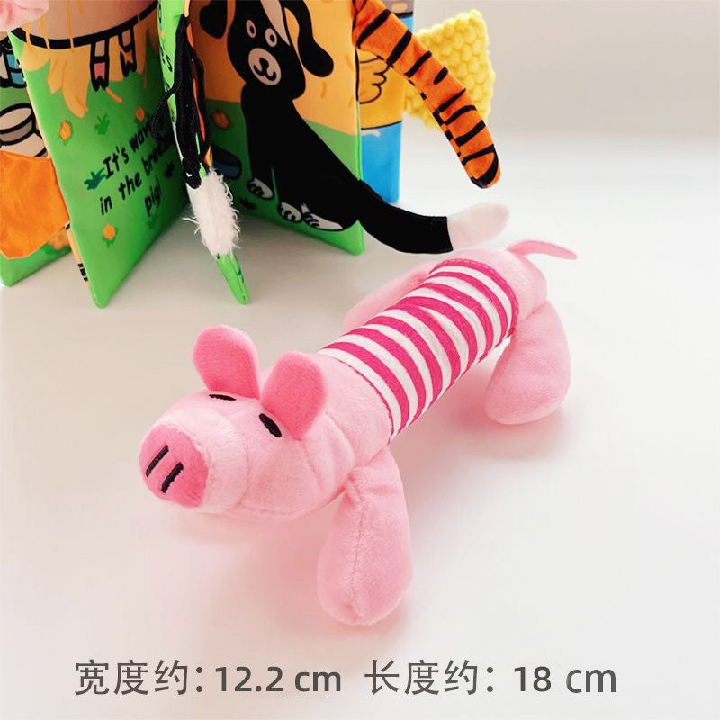 Plush dog French bulldog bite resistant ball rope sounding toy fruit cartoon animal cat cat pet supplies