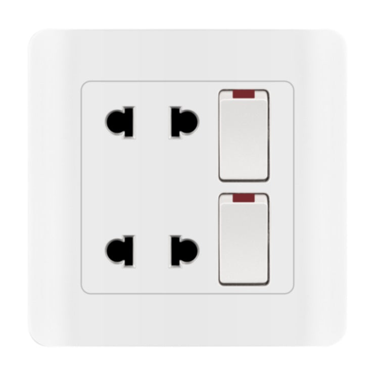 Switching power socket panel Household 86-type concealed panel British five-hole wall power USB socket panel