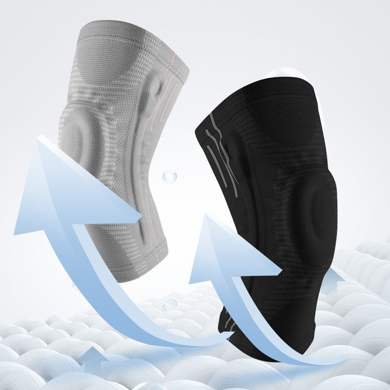 Silicone spring mountaineering knee pads basketball running injury protective cover patella star health protection sports silicone knee protective gear