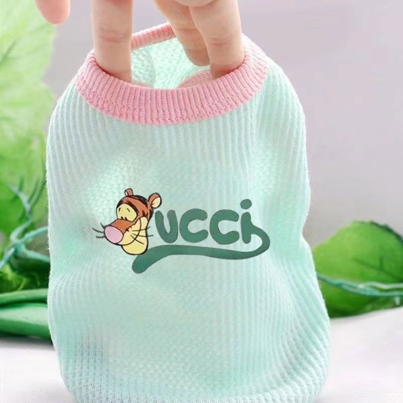 Pet clothes Spring and Autumn thin sling vest dog clothes teddy bear kitten Yorkshire Schnauzer