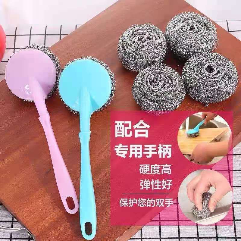 Stainless Steel Wire Ball Cleaning Ball [10/20/40/60 Pack] Kitchen Dishwashing Pot Cleaning Supplies