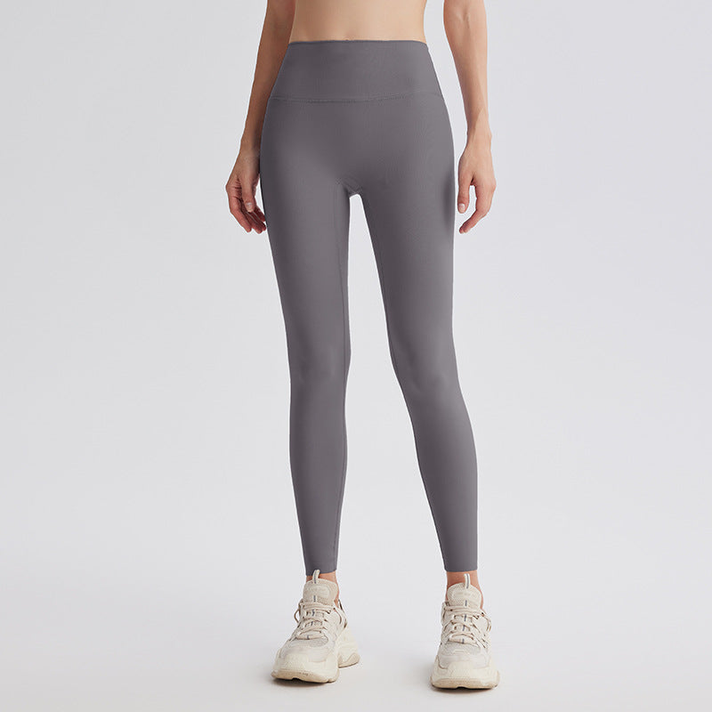 Upgrade the sixth generation of double-sided abraded shark pants, high-waisted nude yoga clothes, running sports fitness pants, hip-lifting yoga pants.