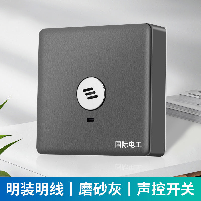 International electrician surface-mounted switch socket 86-type large board five-hole bright wire box household wall plug panel wholesale