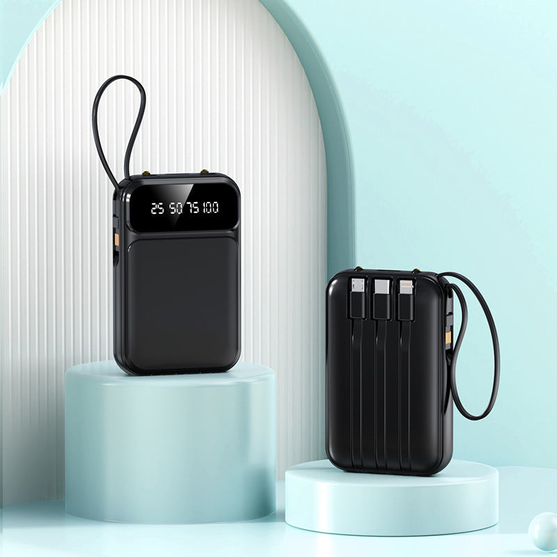 Mobile phone power bank 3C certification 20000mAh super fast charging large capacity mini portable with cable mobile power supply