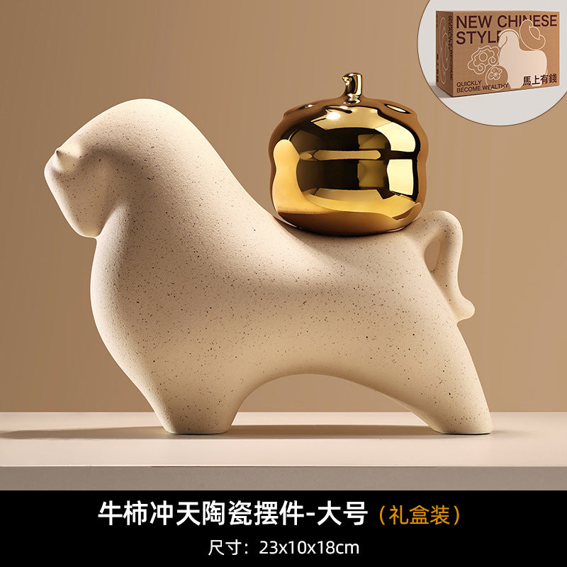 Bei Hanmei's new Chinese-style creative ornaments will be rich soon. Soft decoration, home furnishing entrance, living room desktop TV cabinet decoration