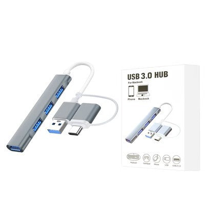 Applicable to Huawei Apple mobile phone computer usbType-c to 4USB3.0 adapter U disk car docking station hub
