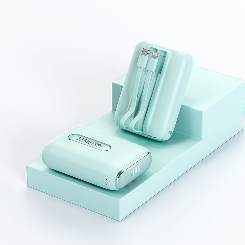 Gifts New model with its own cable 20,000 mAh large-capacity power bank super fast charging mobile phone outdoor mobile power supply