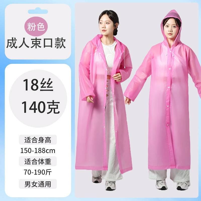 Raincoat Thickened Long Disposable Children Adult Portable Poncho Full Body Rainstorm Men's and Women's Travel Outdoor Portable