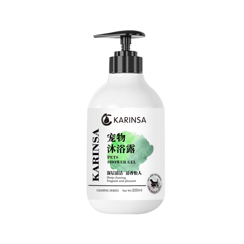 Pet shower gel, dog bath shampoo, clean and decontaminate, leave fragrance and moisturize, body wash processing factory