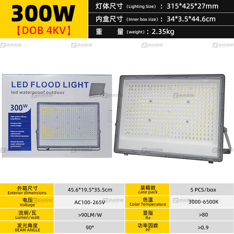 Cross-border outdoor waterproof led small apple floodlight, community garden light, billboard floodlight, construction site lighting