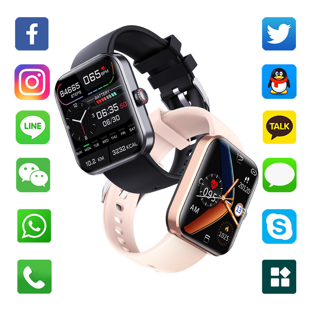 F57L smart bluetooth watch body temperature heart rate blood oxygen blood pressure monitoring bracelet factory direct sales smart wearable device