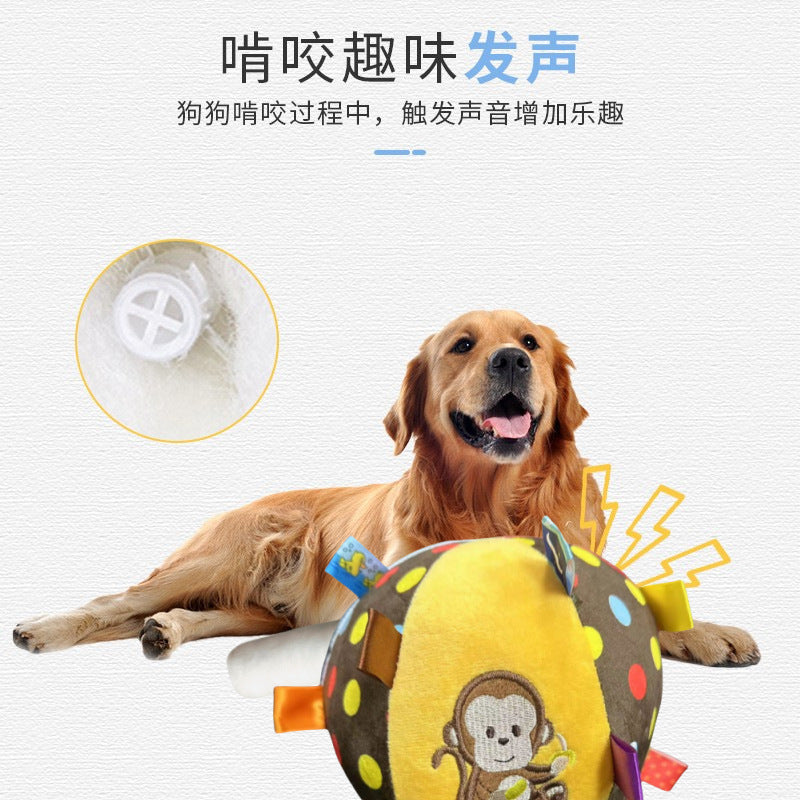 Cross-border new products, sounding toys, ringing pet toys, balls, small, medium and large dogs, interactive stuffy pet plush toys