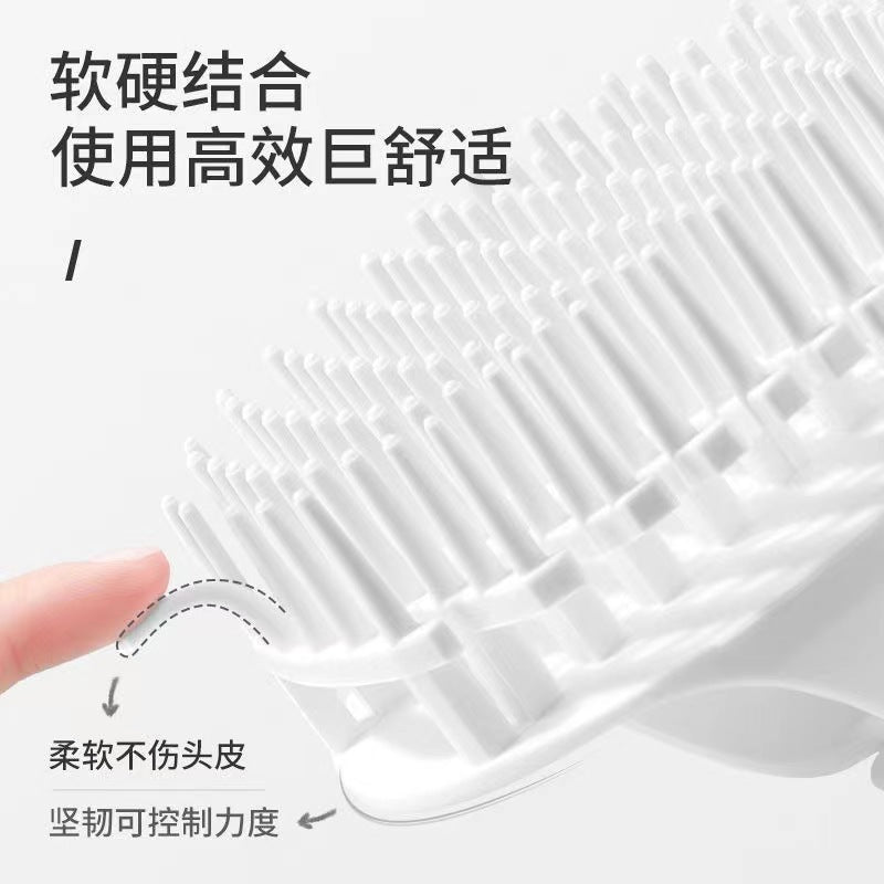Multifunctional Shampoo Brush Personal Care Home Massage Brush Hollow Shampoo Comb Silicone Massage Special Comb Hair Care