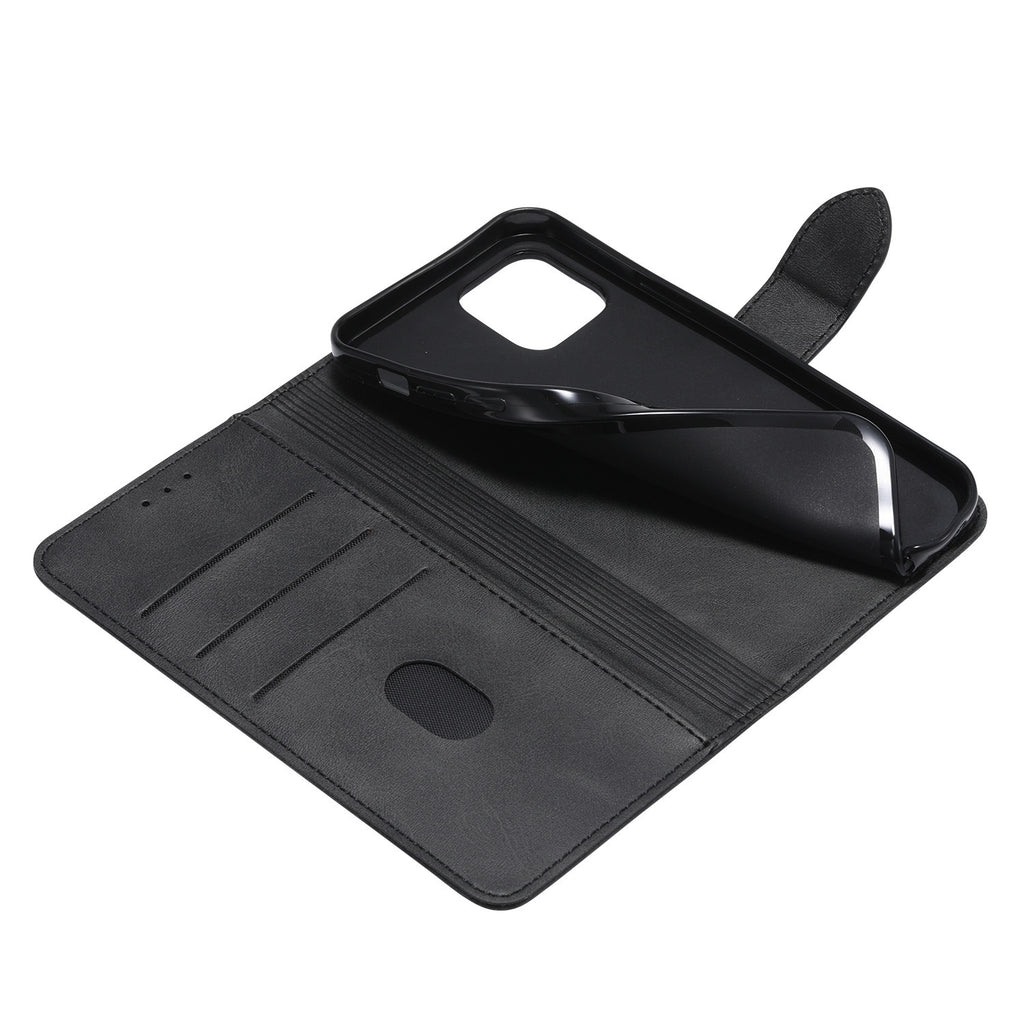 Applicable to iPhone15 card leather case 15promax calf pattern cover card mobile phone leather case