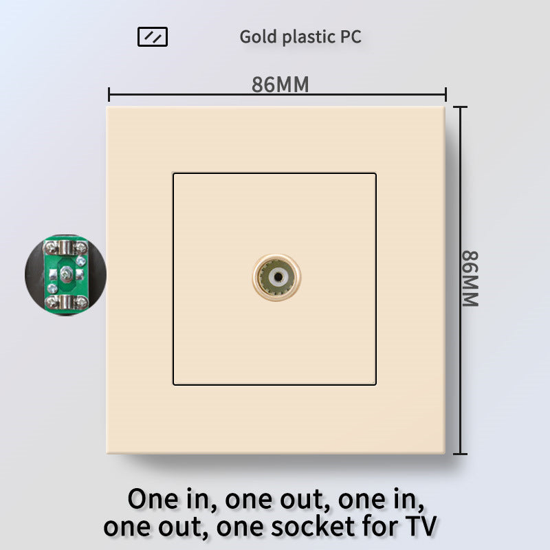 Foreign trade Hong Kong and Macao British 13A socket USB with Type-c plug + British standard electrical switch PC flame retardant panel plug