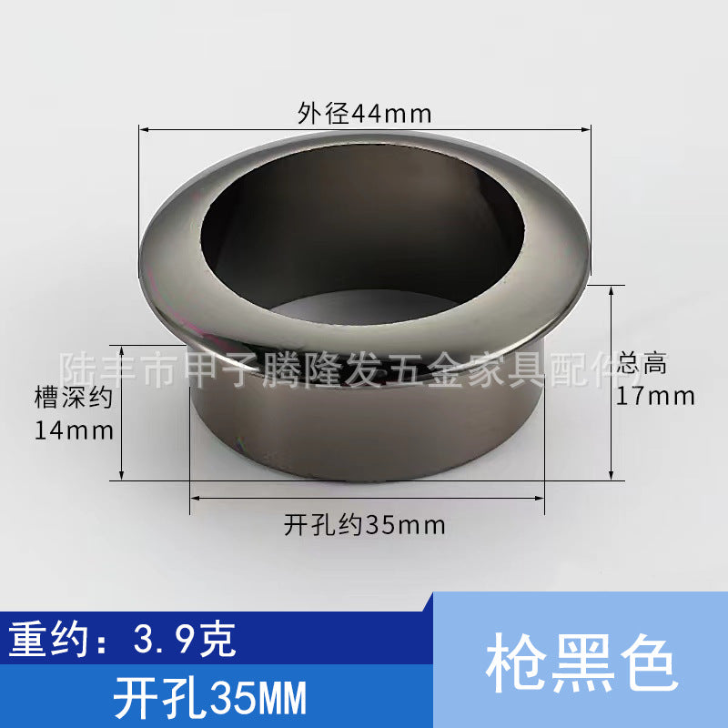 Tenglongfa Hardware, Computer Desk Plastic Threading Hole Cover Desktop Wire Box Hole Tracking Opening Hole Cover Round