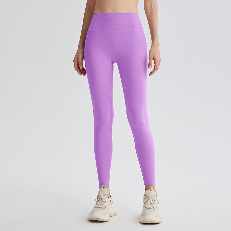 Upgrade the sixth generation of double-sided abraded shark pants, high-waisted nude yoga clothes, running sports fitness pants, hip-lifting yoga pants.