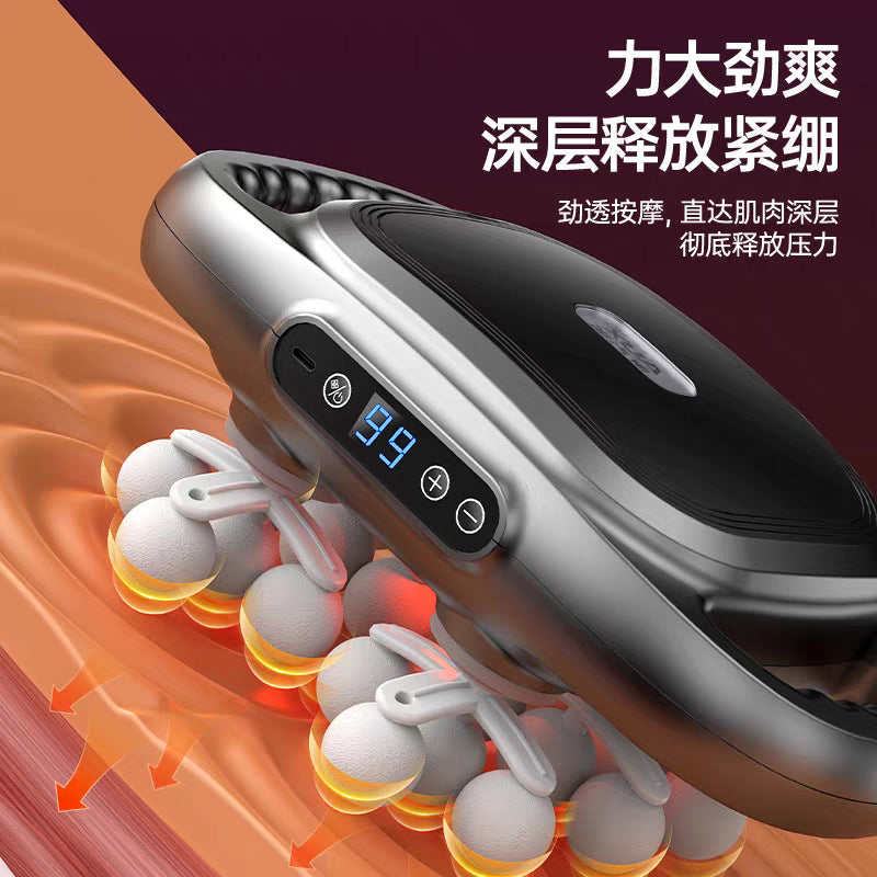 New six-head fascia gun professional grade waist back high-frequency vibration massager 6-head massage gun cross-border special supply