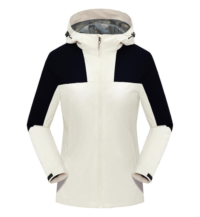 Jacket custom embroidery printed logo outdoor windproof waterproof autumn and winter stand-up collar sportswear group work clothes