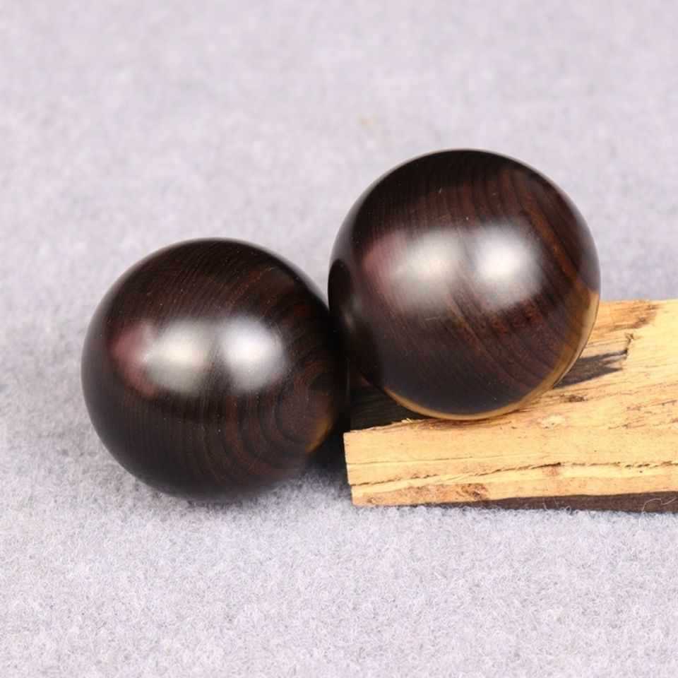 Ebony red sandalwood handball massage ball in the elderly rehabilitation fitness equipment solid play hand to practice hand ball yoga