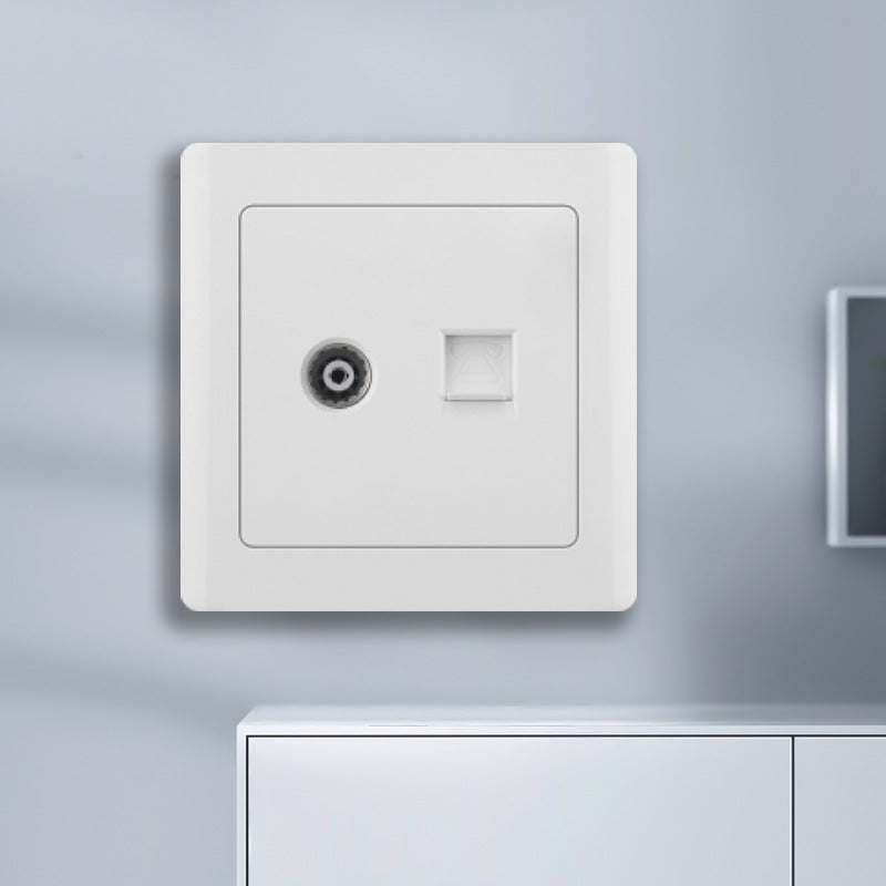 Manufacturer Wholesale Engineering Switch Socket Type 86 Wall Switch Panel Open Double Control Five Hole Sitting Plug Plug