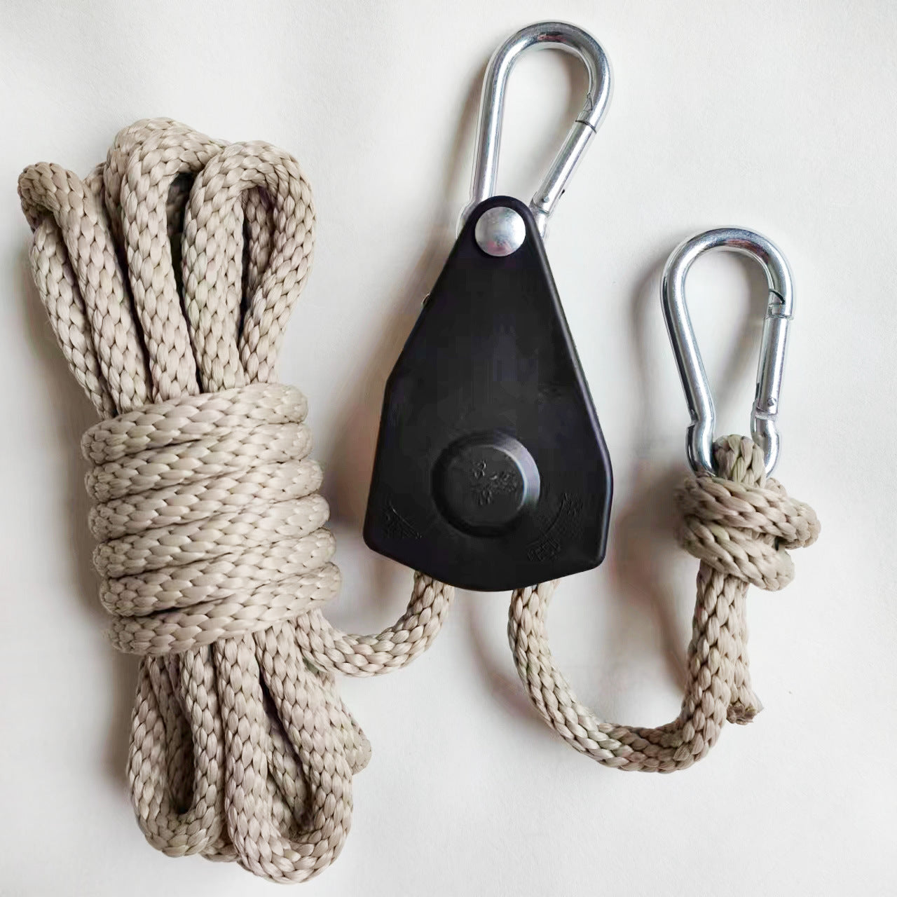 Outdoor camping canopy wind rope tent rope bold tensioner pulley buckle regulator reflective windproof rope lifting rope