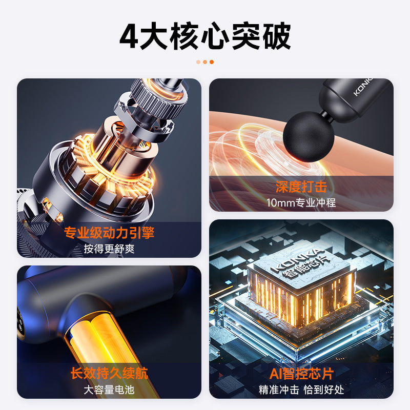 Konka fascia gun gift box set, cervical spine massager, neck protector gift, New Year's Day and Spring Festival business souvenir wholesale