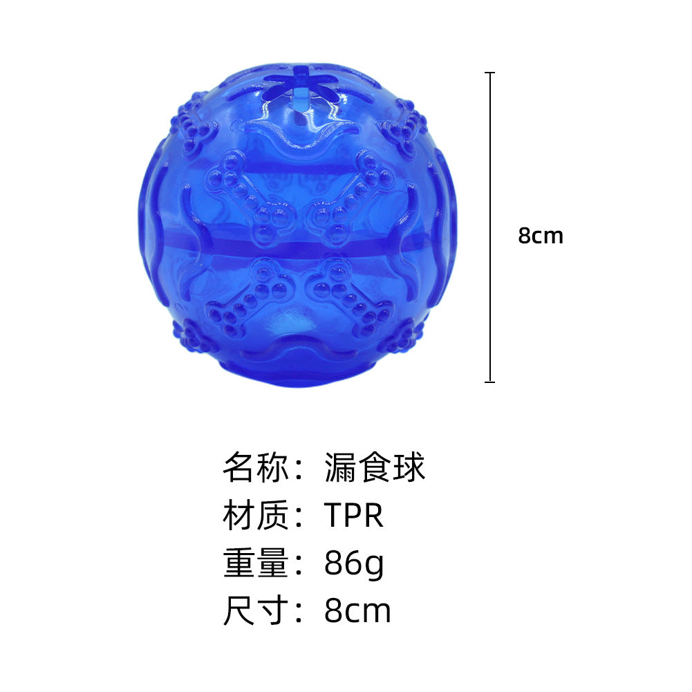 Pet supplies factory wholesale Amazon popular dog toy molar stick can't bite bad toy ball leaks Frisbee