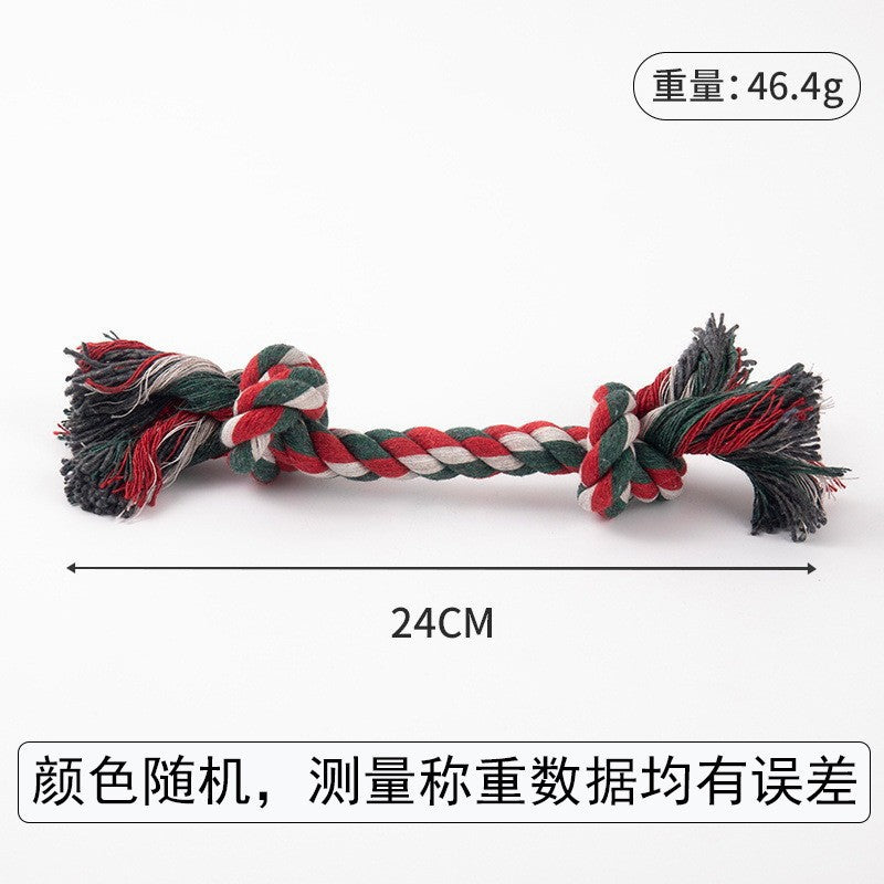 Pet Products Bite-resistant Cotton Rope Toys Grinding Teeth Cleansing Rope Knot Ball Cat Dog Bite Rope Teddy Small Dog Toys Wholesale