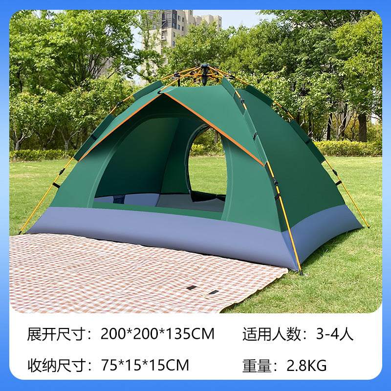 Cross-border, camping tent outdoor free construction automatic quick opening picnic portable folding camping equipment tent shed