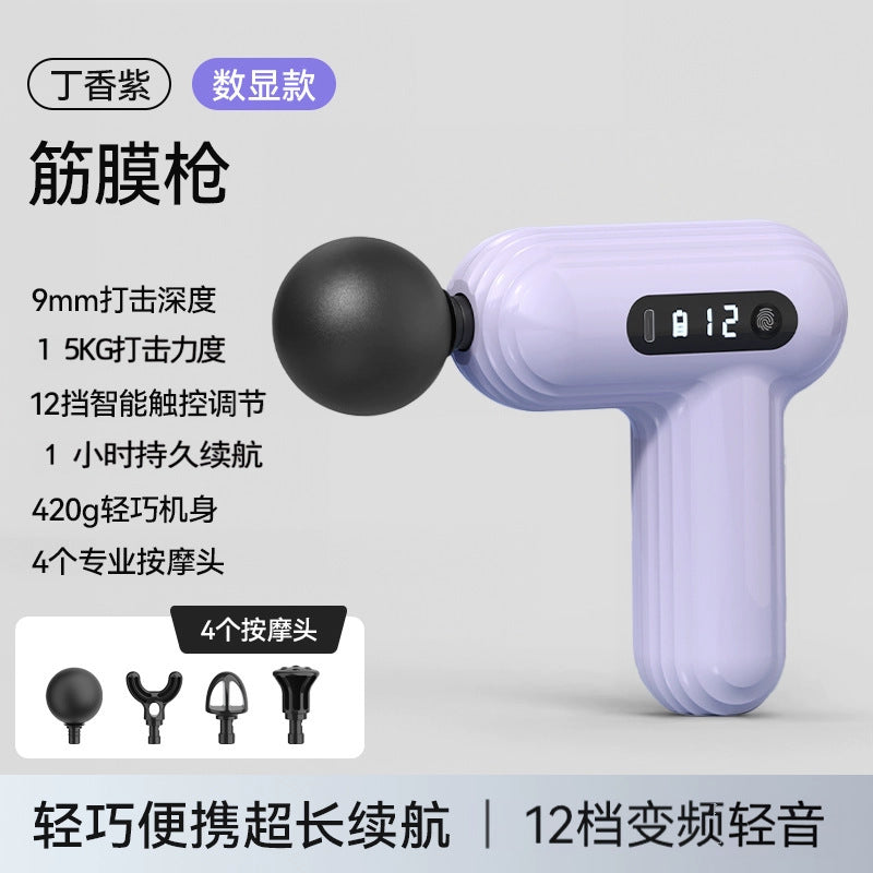 Cross-border mini massager, fascia gun, rechargeable fascia + direct supply, muscle fitness, neck gun, electric vibrator.
