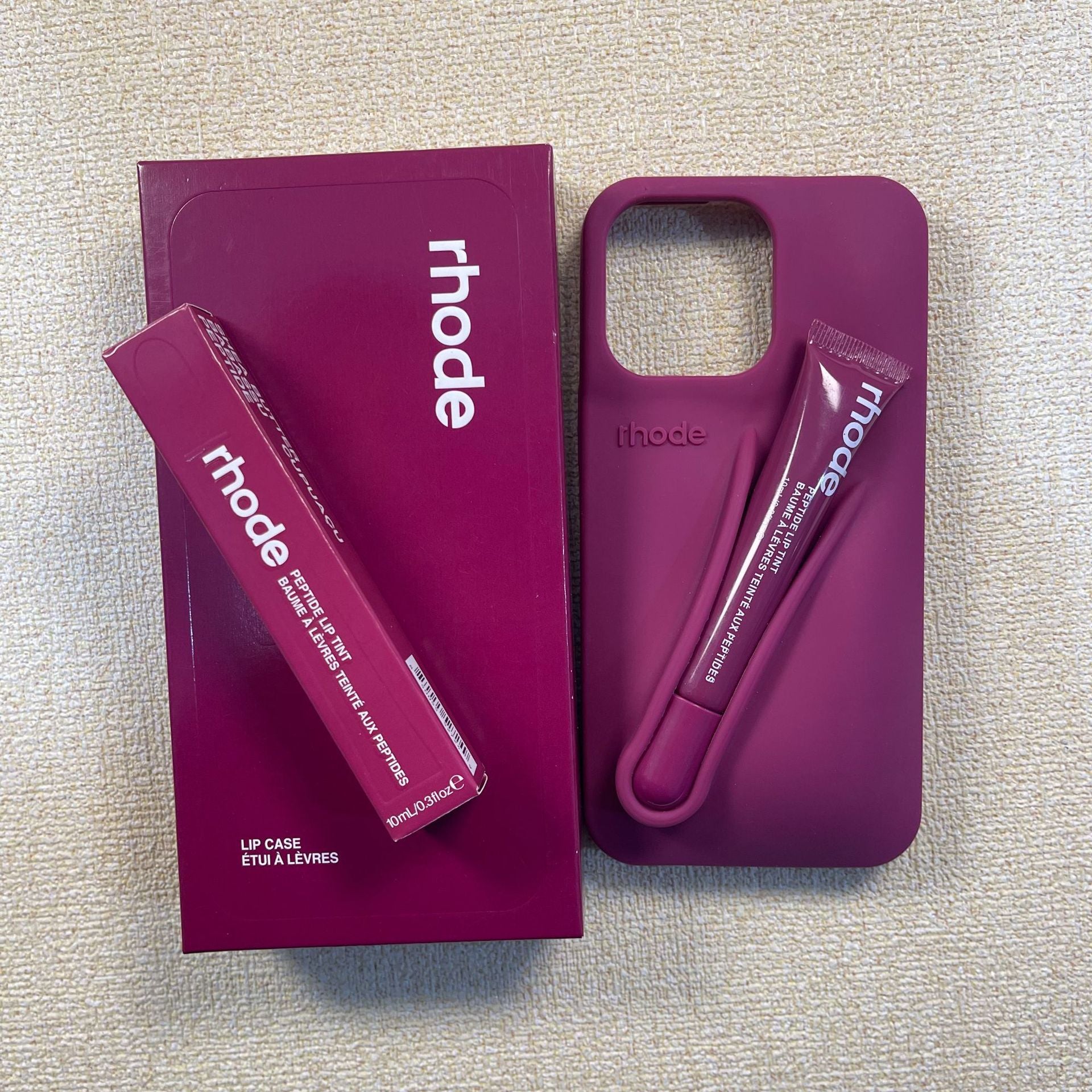 Cross-border Hayley Rhode same lip gloss silicone for iPhone 17pm iPhone 16 mobile phone case