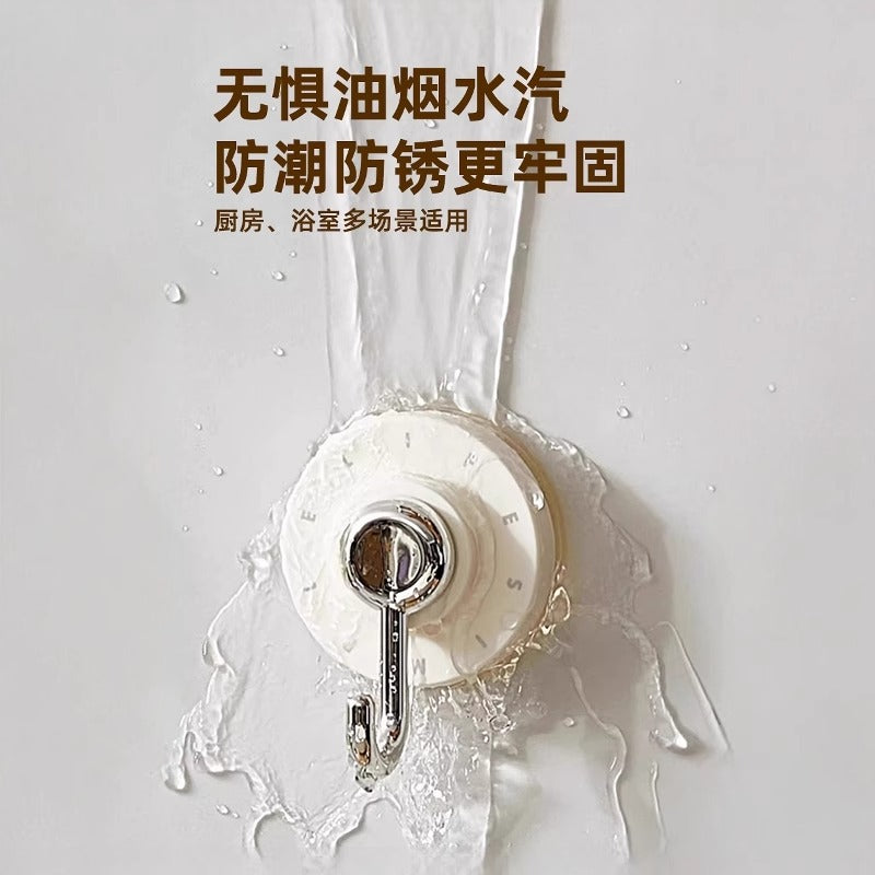 Home rotating suction cup hook Strong vacuum seamless hook Suction cup refrigerator Wooden door Tile non-punching adhesive hook