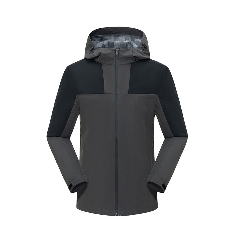 Windproof and waterproof outdoor team clothes solid color thin workwear tooling jacket workwear jacket custom printed logo