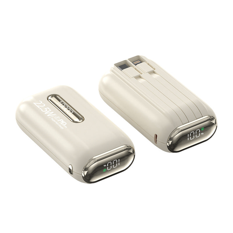 Gifts New model with its own cable 20,000 mAh large-capacity power bank super fast charging mobile phone outdoor mobile power supply