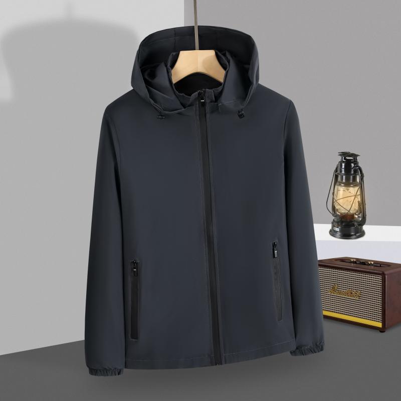 Customized outdoor jacket single-layer trench coat thin logo waterproof, windproof and breathable overalls tooling jacket
