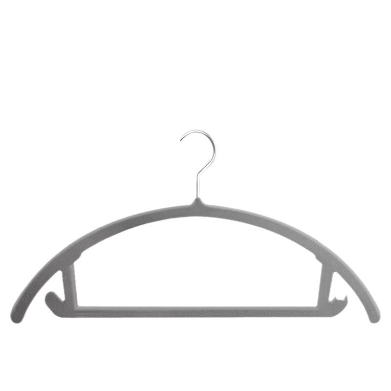 Newly upgraded semicircular flocking hanger, home non-slip thickened clothing support, anti-shoulder angle, essential artifact for home storage