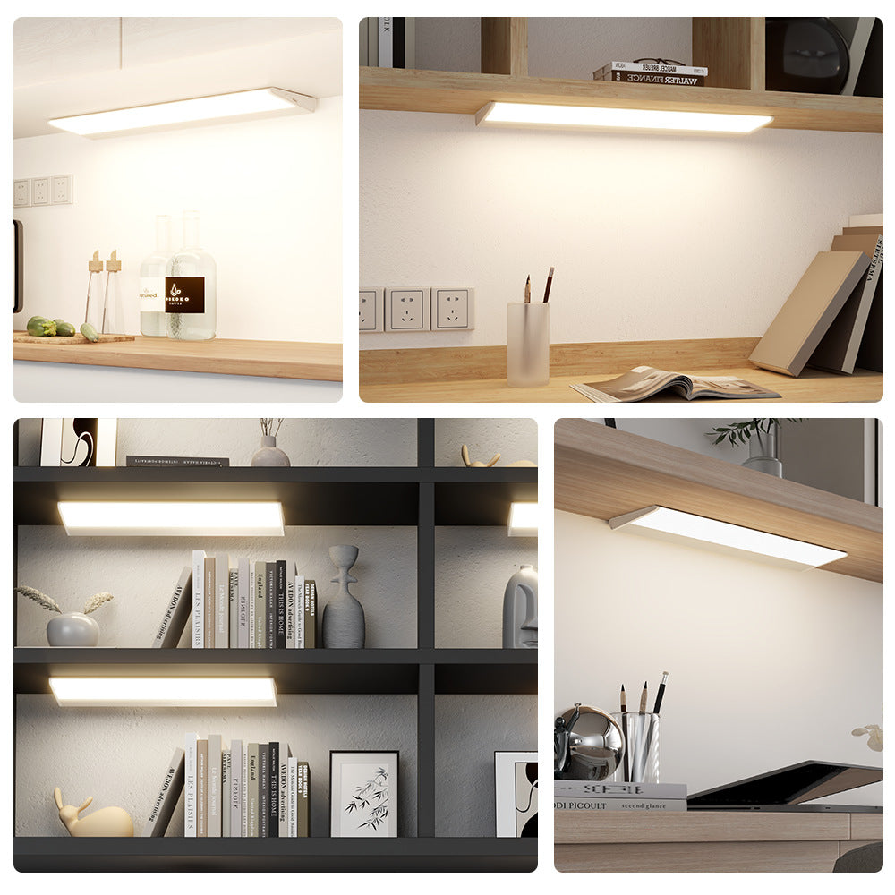 Cross-border LED cabinet light, intelligent induction rechargeable human body induction light, bookcase, wardrobe, shoe cabinet, magnetic night light