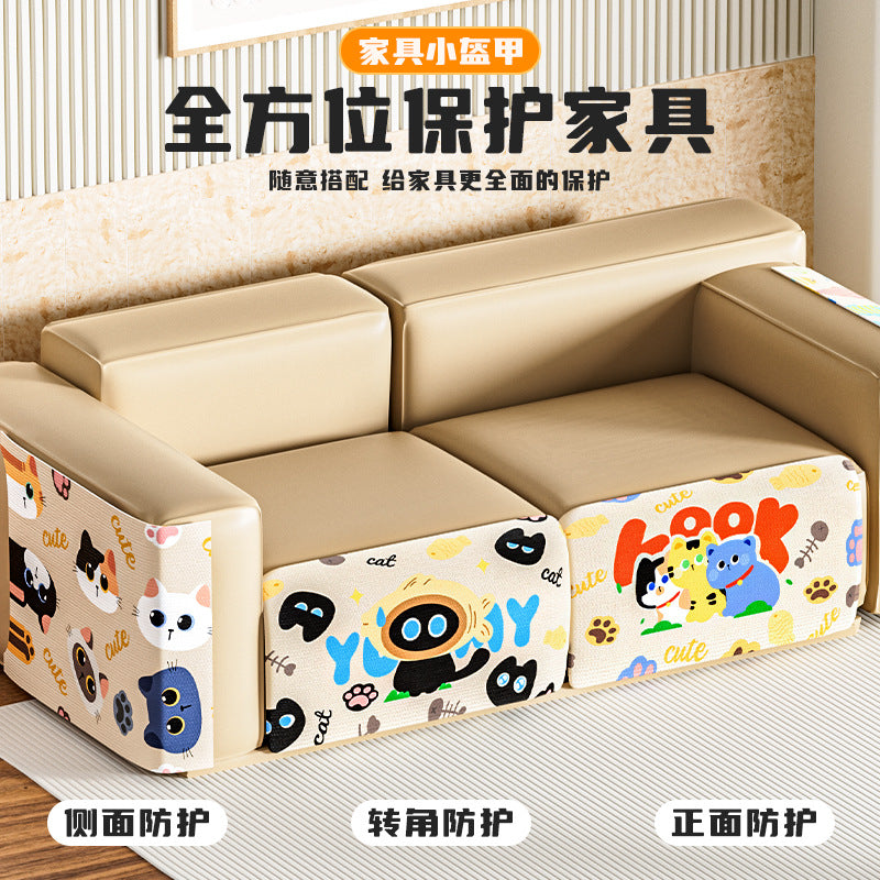 Baicong Island right-angle cat scratching board protects the furniture from falling debris, climbing self-hi boredom relieving artifact cat toy spot