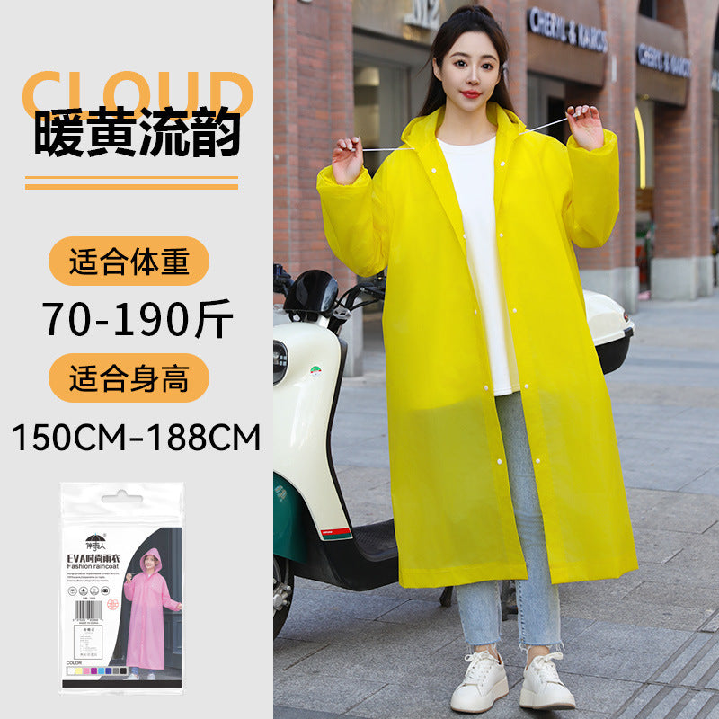 Raincoat Thickened Long Full Body Rainstorm Protection Portable Adult Outdoor Travel Electric Vehicle Non-Disposable Poncho
