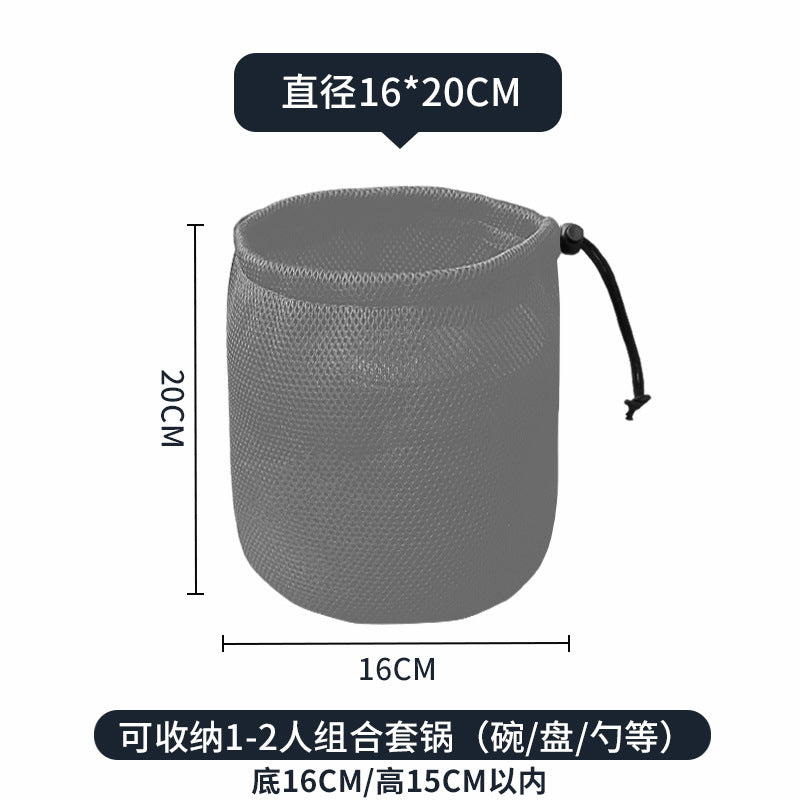 Outdoor cookware bag Sports picnic bag Sundries accessories Finishing bag Picnic cutlery Stove drum Camping equipment storage