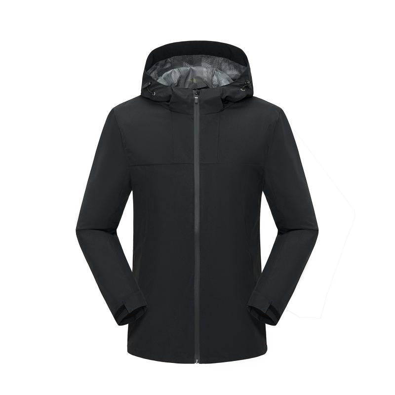 Jacket custom embroidery printed logo outdoor windproof waterproof autumn and winter stand-up collar sportswear group work clothes