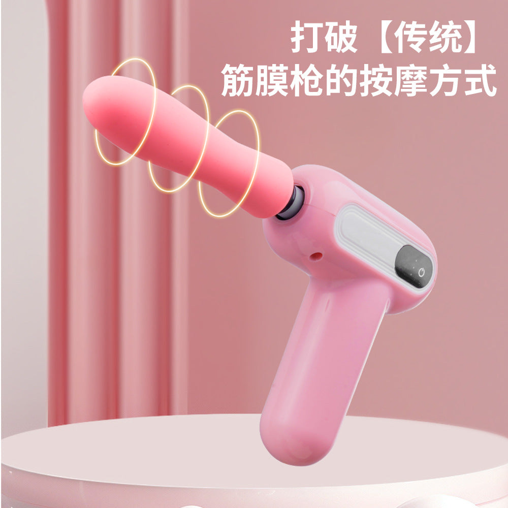 Cross-border mini fascia gun Household professional mini muscle massager Electric relaxation neck gun for boys and girls