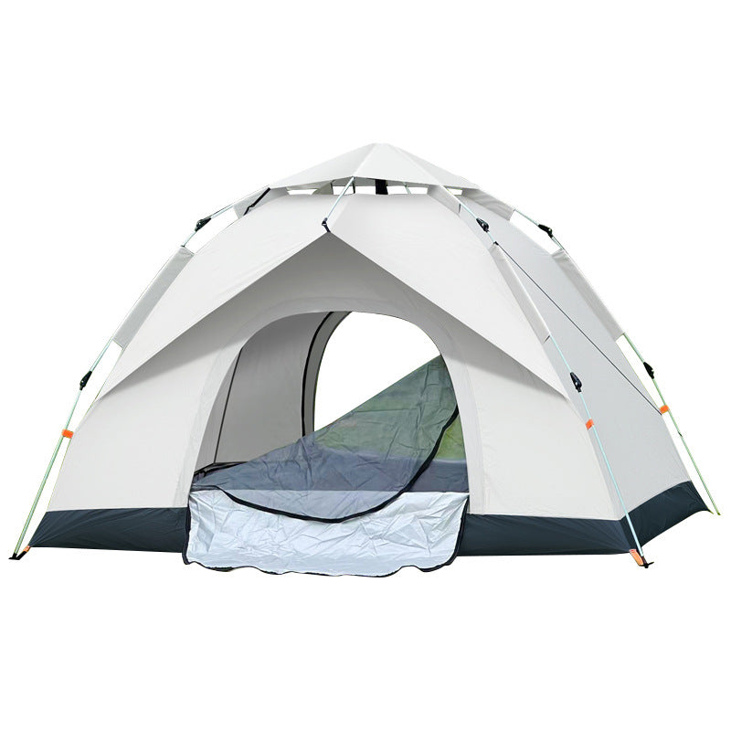Tent 3-4 people, fully automatic outdoor, sun and rain protection, camping equipment, portable, free to build factory wholesale