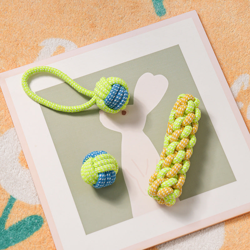 Dog toys, bite-resistant puppies, large pet cats, small dogs, and juvenile pet supplies, molar sets, bite-resistant and wear-resistant.