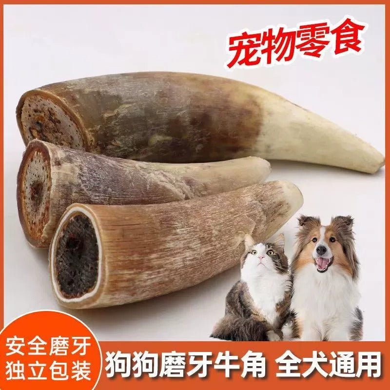 Air-dried horn dog snacks contain horn pulp nutrition calcium molar teeth cleaning does not hurt the stomach and is resistant to gnawing molar sticks